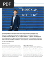 Think XLAs, Not SLAs