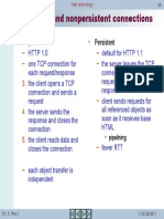 Web Technology 25-Persistent and Nonpersistent Connections