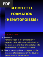 Blood Cell Formation (Hematopoiesis)