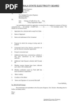 0082 - Tariff Proforma For Change of Tariff KSEB