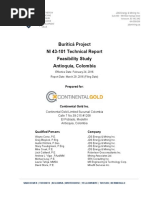 Buriticá Project Technical Report