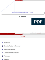 Notes On Linear Multivariable Control Theory