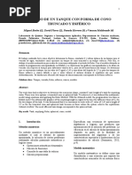 Modelado en Matlab para Tanques Esferico y en Forma de Cono Truncado