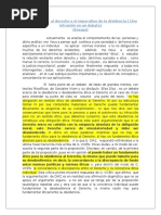 La Obediencia Al Derecho y El Imperativo de La Disidencia