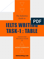 IELTS Writing Task1 Table