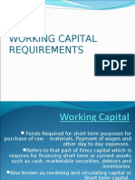 Working Capital Requirement