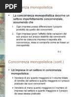 Concorrenza Monopolistica