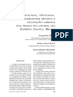 Geomorfologia, Tipologia, Vulnerabilidade Erosiva e Ocupação Urana Das Praias Do Espírito Santo, Brasil