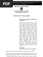 04.4 (English) Judgement T-291-09 of The Constitutional Court of Colombia