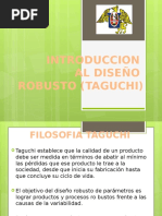 Introduccion Al Diseño Robusto (Taguchi)