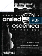 DALIA CIRUJEDA, G. - Cómo Superar La Ansiedad Escénica en Músicos PDF