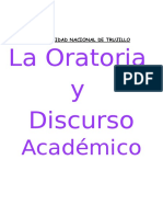 Exposición - La Oratoria y El Discurso Académico