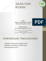 Pemeriksaan Fisik Tenggorokan