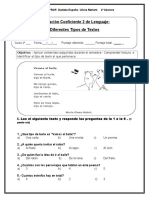 Lenguaje Coeficiente 2 - Diferentes Tipos de Textos