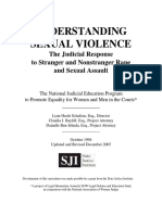 Understanding Sexual Violence: The Judicial Response To Stranger and Nonstranger Rape and Sexual Assault-Faculty Manual