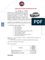 Ficha Técnica Fiat Siena EL MY 2015