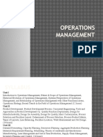 Operations Management: Unit Iii