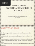 Proyecto de Investigacion Sobre El Cigarrillo