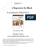 A Spanish Repertoire For Black: Update To