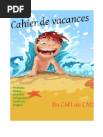 Cahier de Vacances - CM1 Au CM2