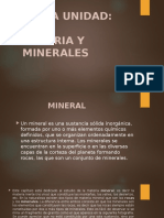 Materia y Minerales