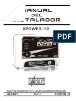 XPower I12 Manual de Instalador