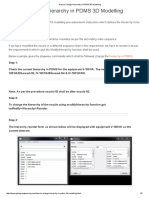 How To Change Hierarchy in PDMS 3D Modelling