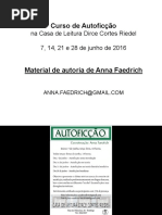 Curso de Autoficção (Anna Faedrich)