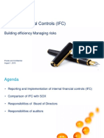 Internal Financial Controls (IFC) : Building Efficiency Managing Risks