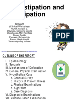 Constipation and Obstipation: Group 9 (Clinical Workshop)