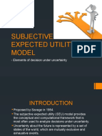 Subjective Expected Utility Model