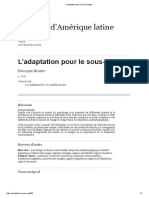 L'adaptation Pour Le Sous-Titrage PDF