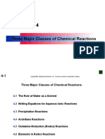 Three Major Classes of Chemical Reactions