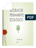 P - 2 Escuelas de Pensamiento Ecológico