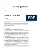 Cuba, La Ley N°169 PDF