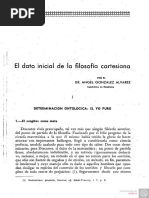 El Dato Inicial de La Filosofia Cartesiana