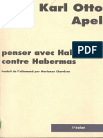 Penser Avec Habermas Contre Habermas (Karl-Otto Apel) FINAL