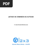 Listado de Comandos de Autocad