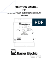 Instrcution Manual For Ground Fault Overvoltage Relay