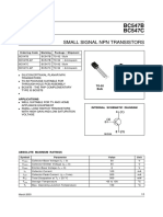 Datasheet bc547b