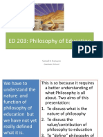 Lec 1 - Philosophy and Education