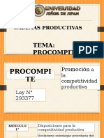 Cadenas Productivas Procompite