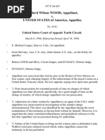 Willard Wilson Wood v. United States, 357 F.2d 425, 10th Cir. (1966)