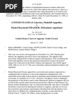 United States v. Daniel Raymond Frazier, 51 F.3d 287, 10th Cir. (1995)