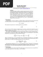 Specific Heat Ratio