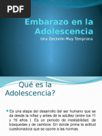 Embarazo en La Adolescencia