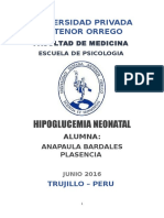 Hipoglucemia Neonatal