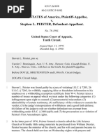 United States v. Stephen L. Peister, 631 F.2d 658, 10th Cir. (1980)