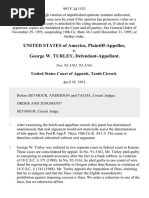 United States v. George W. Turley, 993 F.2d 1552, 10th Cir. (1993)