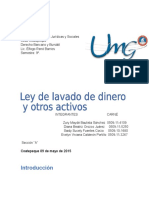 Ensayo Ley Contra El Lavado de Dinero y Otros Activos